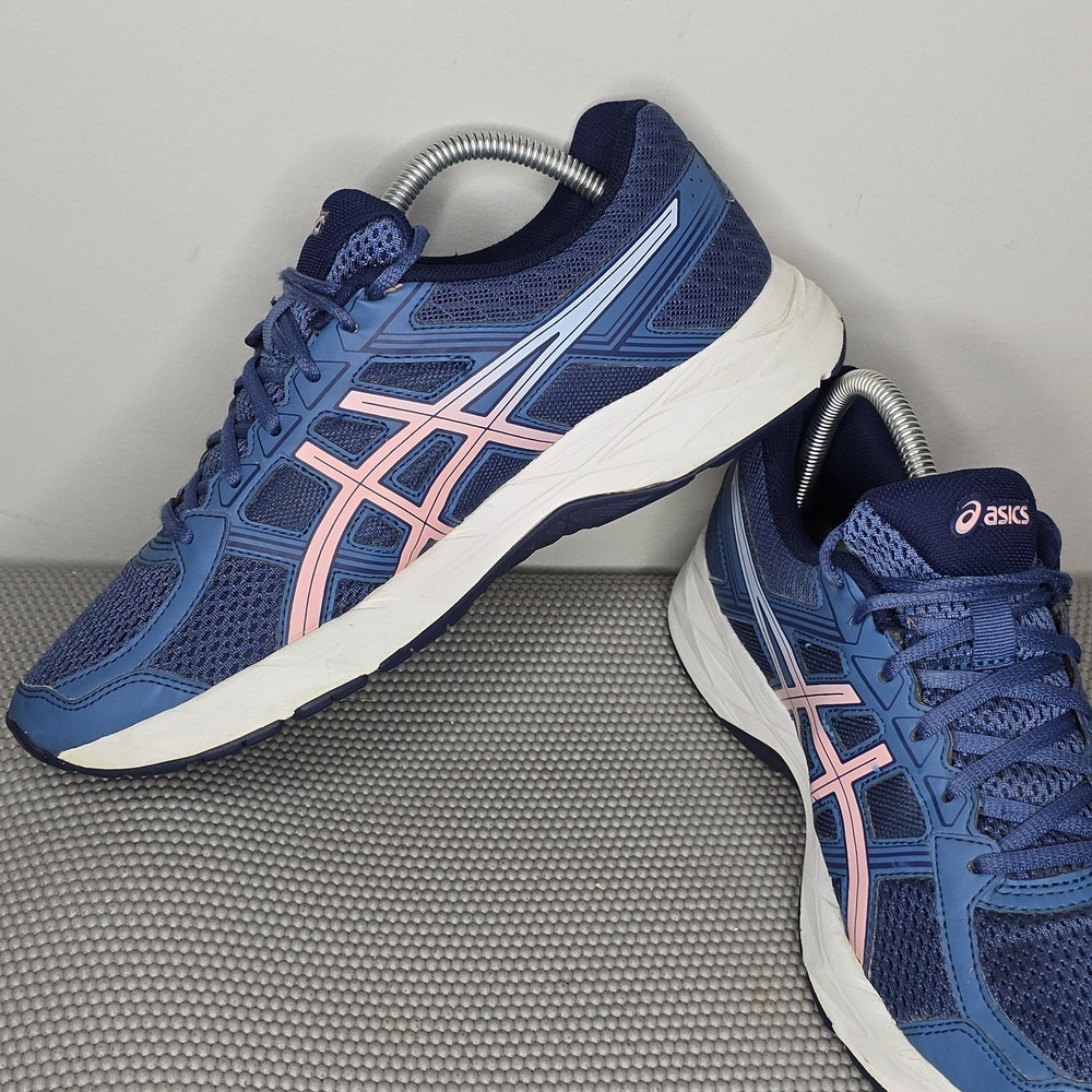 Asics Gel Contend 4 Women's Blue  Athletic Running Training Shoes Size‎ 9 T765N - Picture 5 of 8